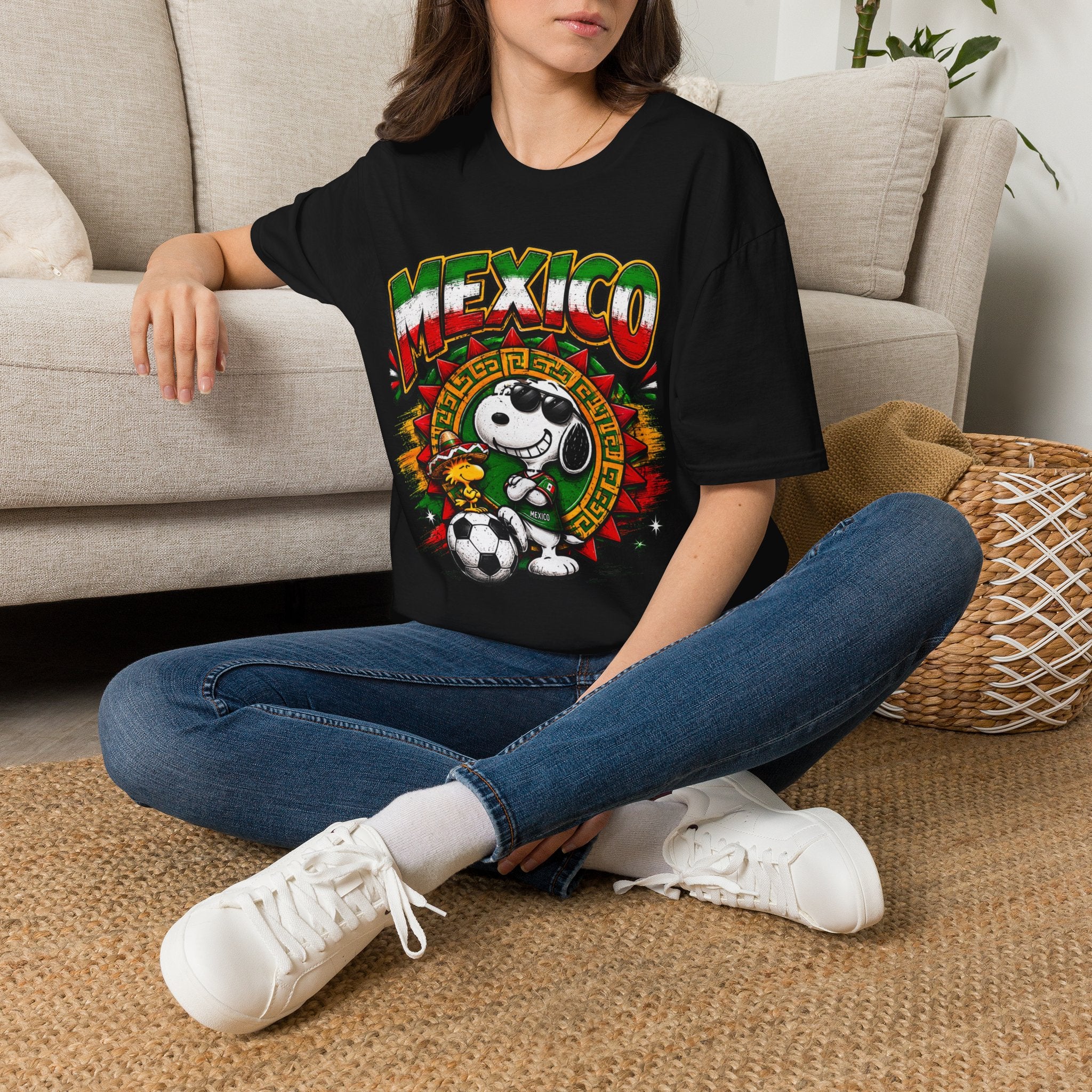 Mexico Soccer T-Shirt — Vibrant Snoopy Football Tee