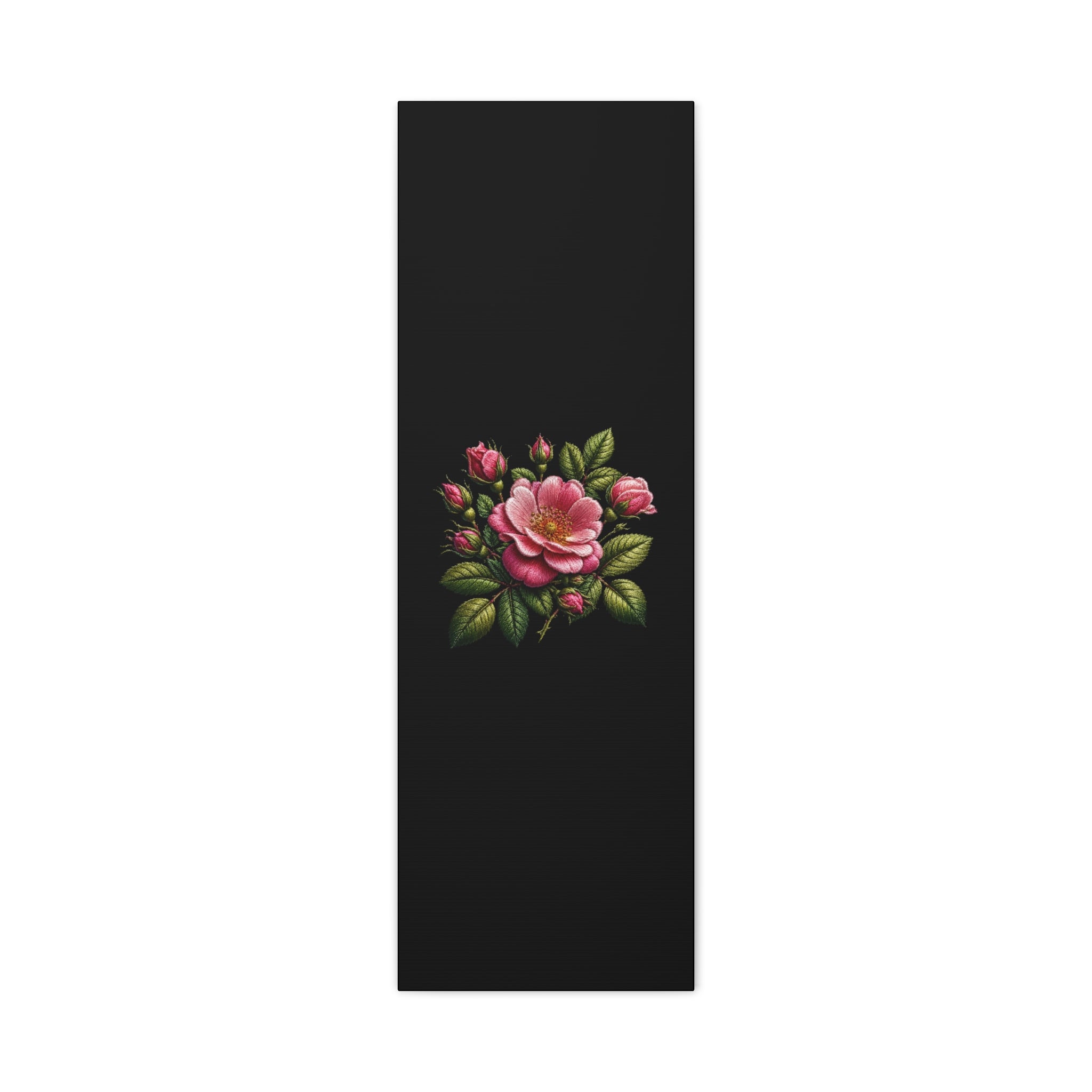Pink Rose Bouquet Canvas Wall Art – Vintage Floral Matte Stretched Print