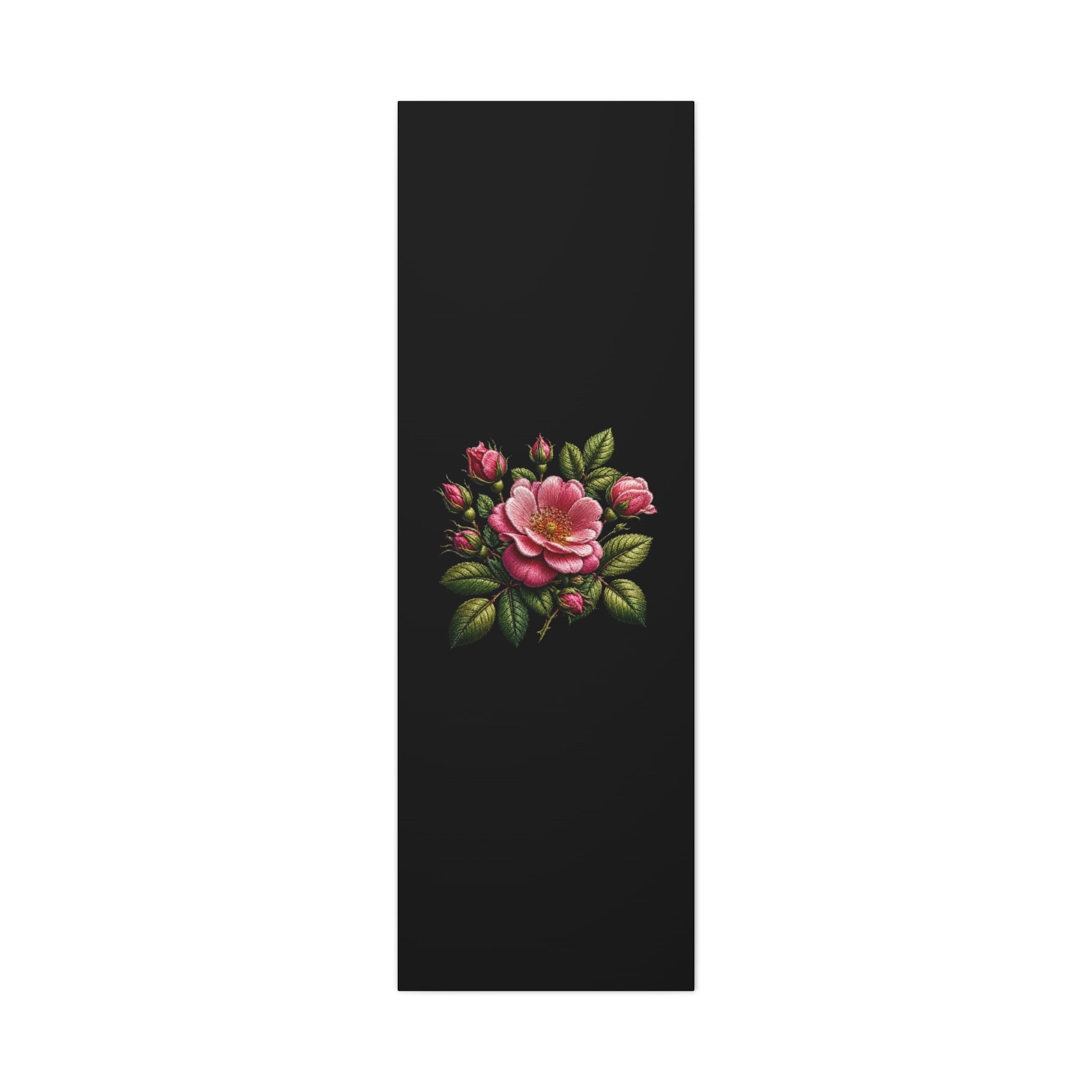 Pink Rose Bouquet Canvas Wall Art – Vintage Floral Matte Stretched Print