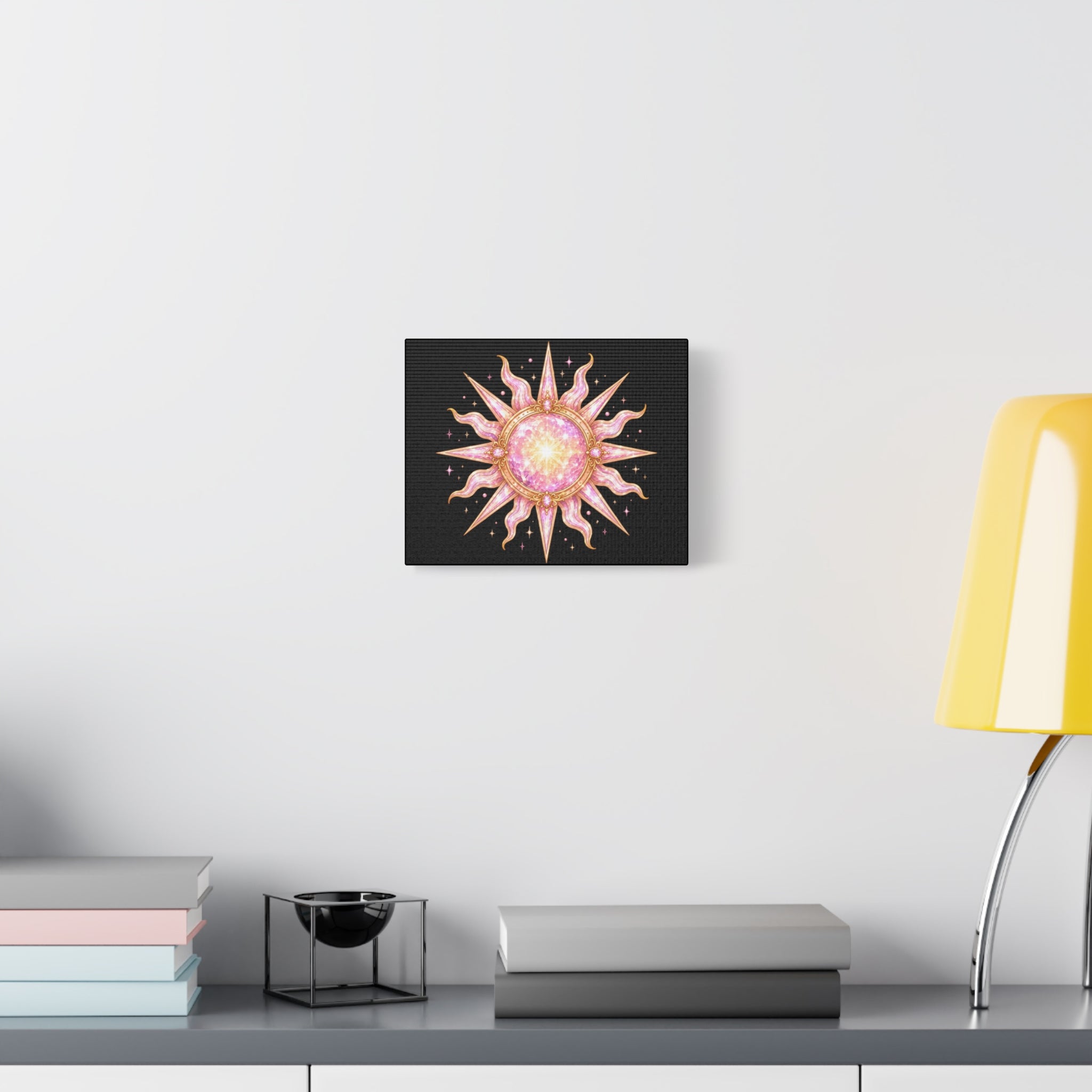 Celestial Pink Sun Canvas