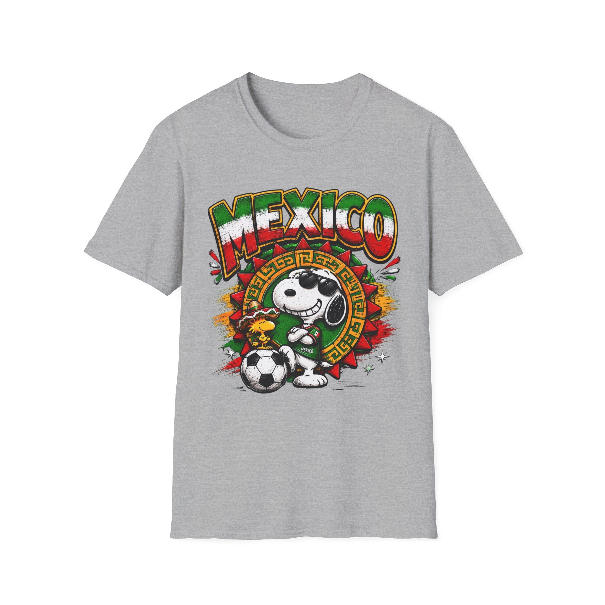 Mexico Soccer T-Shirt — Vibrant Snoopy Football Tee