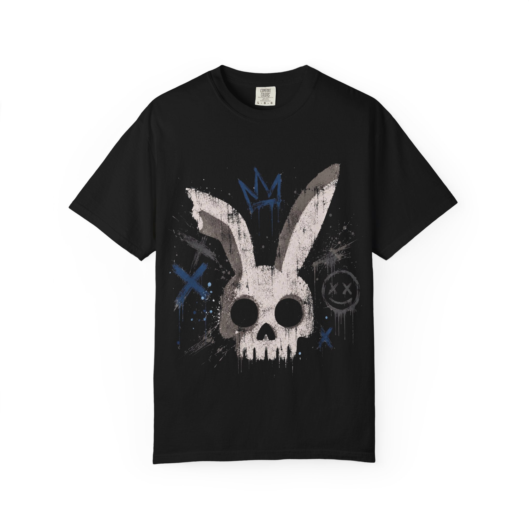 Skull Bunny Graphic T-Shirt — Grunge Streetwear Tee
