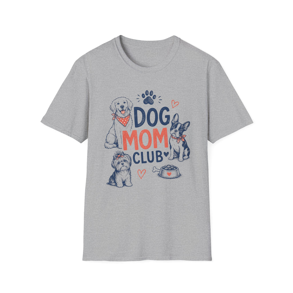Dog Mom T-Shirt — Cute Paw Print & Puppy Graphic Tee