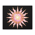 Celestial Pink Sun Canvas