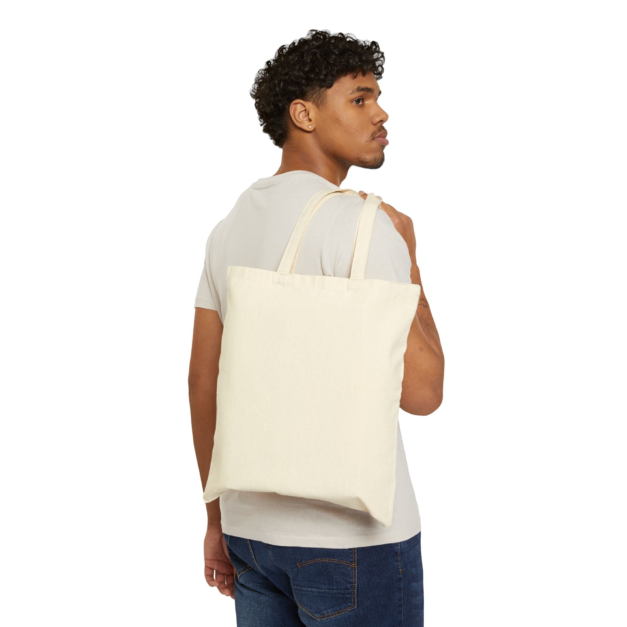 Strength Tarot Tote Bag — Vintage Tarot Card Cotton Canvas Shopper