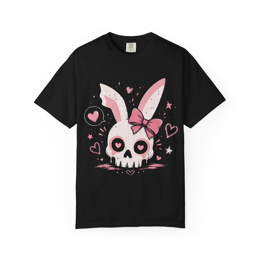 Skull Bunny T-Shirt — Cute Goth Bunny Graphic Tee