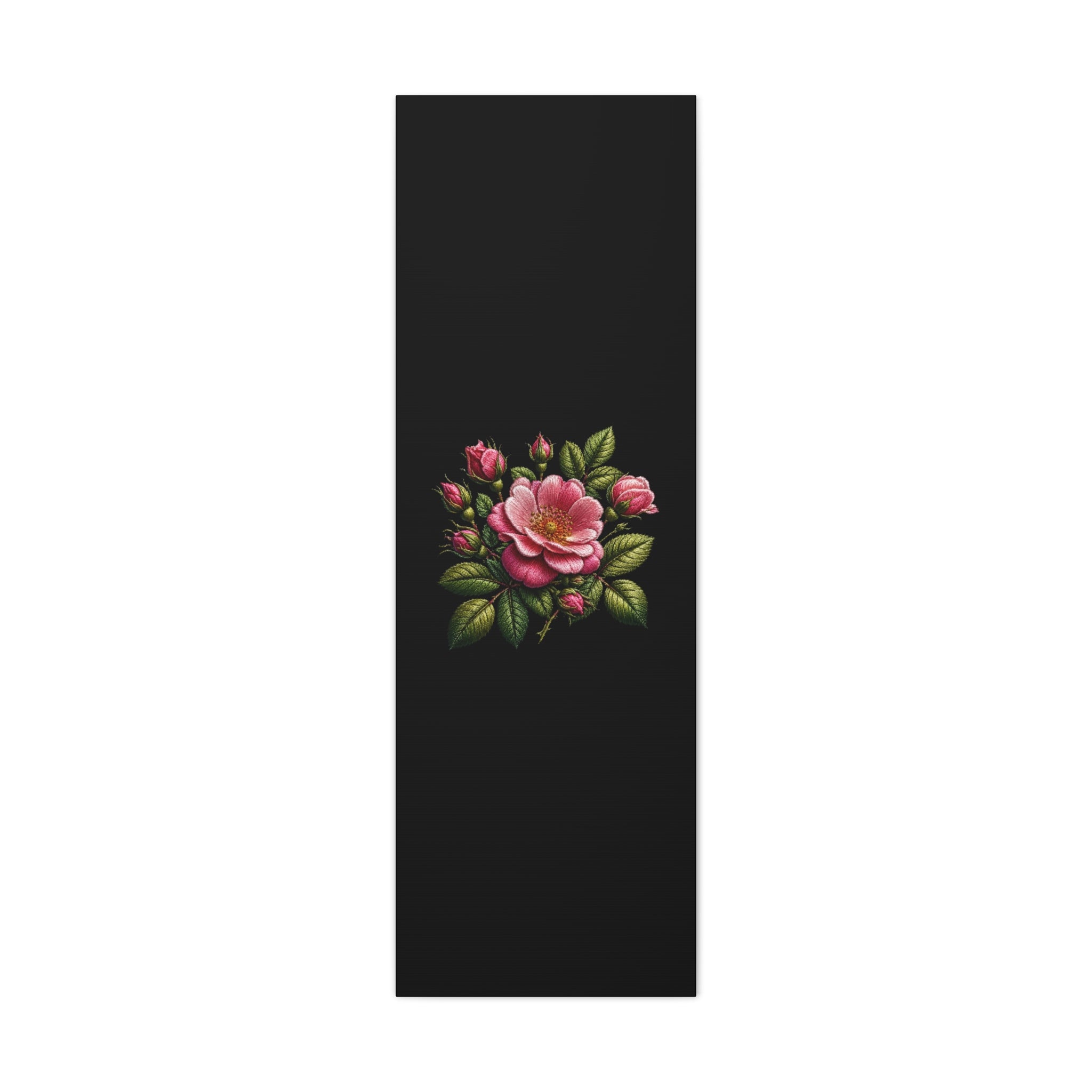 Pink Rose Bouquet Canvas Wall Art – Vintage Floral Matte Stretched Print