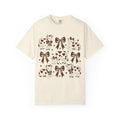 Cow Pattern Graphic T-Shirt — Cute Cow & Bow Farm Animal Tee